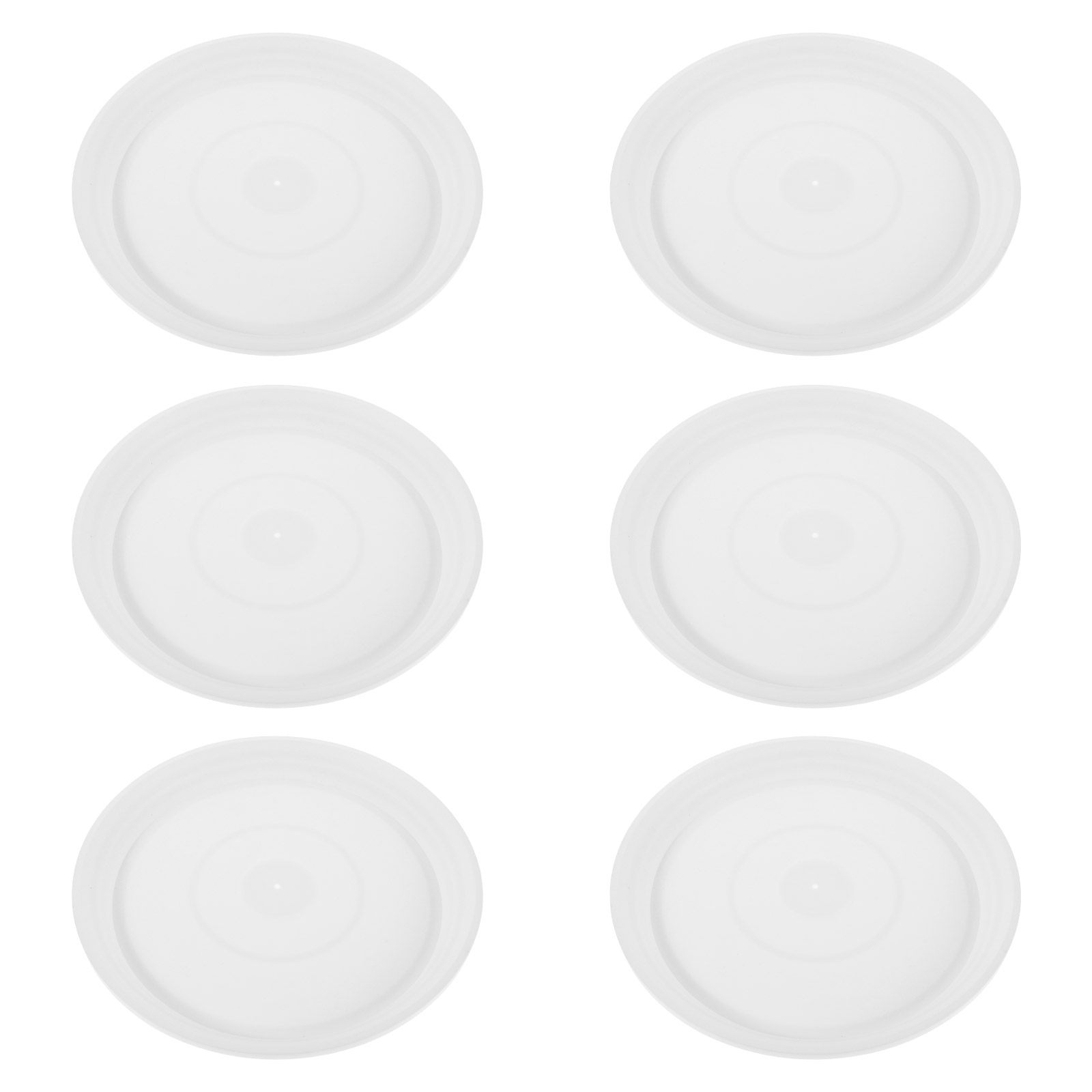 Drip Tray Saucer - 6 ชิ้น จานรองกระถางต้นไม้พลาสติกทรงกลม ขนาด 10.61 นิ้ว